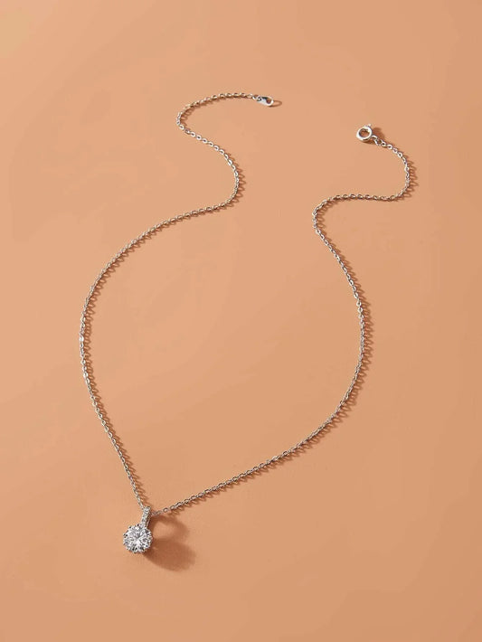 Buy Shein Rhinestone Charm Chain Necklace in Pakistan