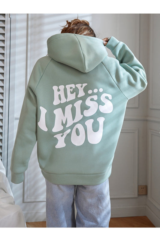 Buy Shein Slogan Graphic Raglan Sleeve Hoodie - Small in Pakistan