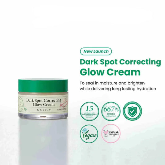 AXIS-Y Dark Spot Correcting Glow Cream – 50ml | 2% Alpha-Arbutin & 5% Niacinamide Brightening Moisturizer