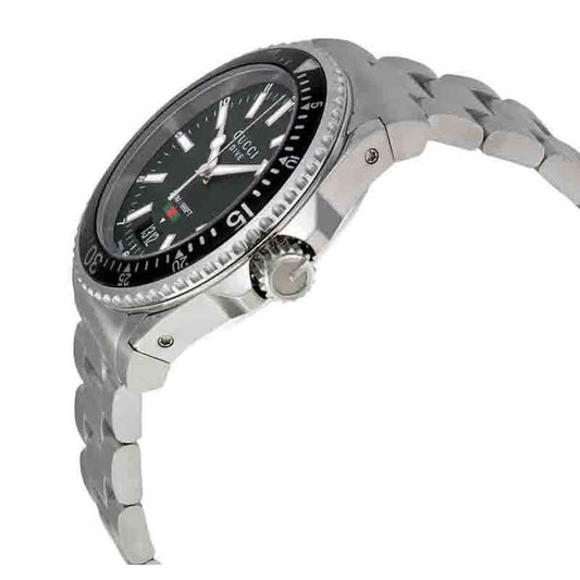 Buy Gucci Men's Swiss Made Quartz Stainless Steel Black Dial 40mm Watch YA136301 in Pakistan