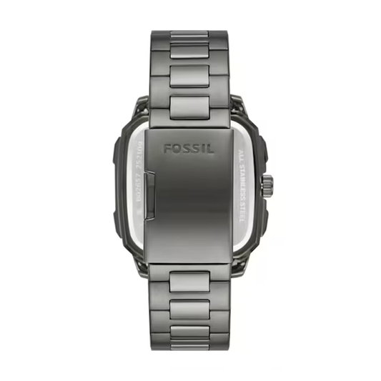 Buy Fossil Men's Quartz Grey Stainless Steel Silver Dial 42mm Watch BQ2657 in Pakistan