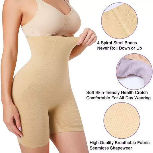 Buy Florea - Magic Seamless High Waist body shaper - Beige & Black-007 (FREE SIZE) in Pakistan