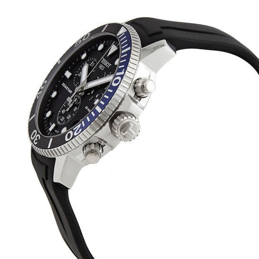 Buy Tissot Men’s Quartz Swiss Made Black Silicone Strap Black Dial 45mm Watch T120.417.17.051.02 in Pakistan