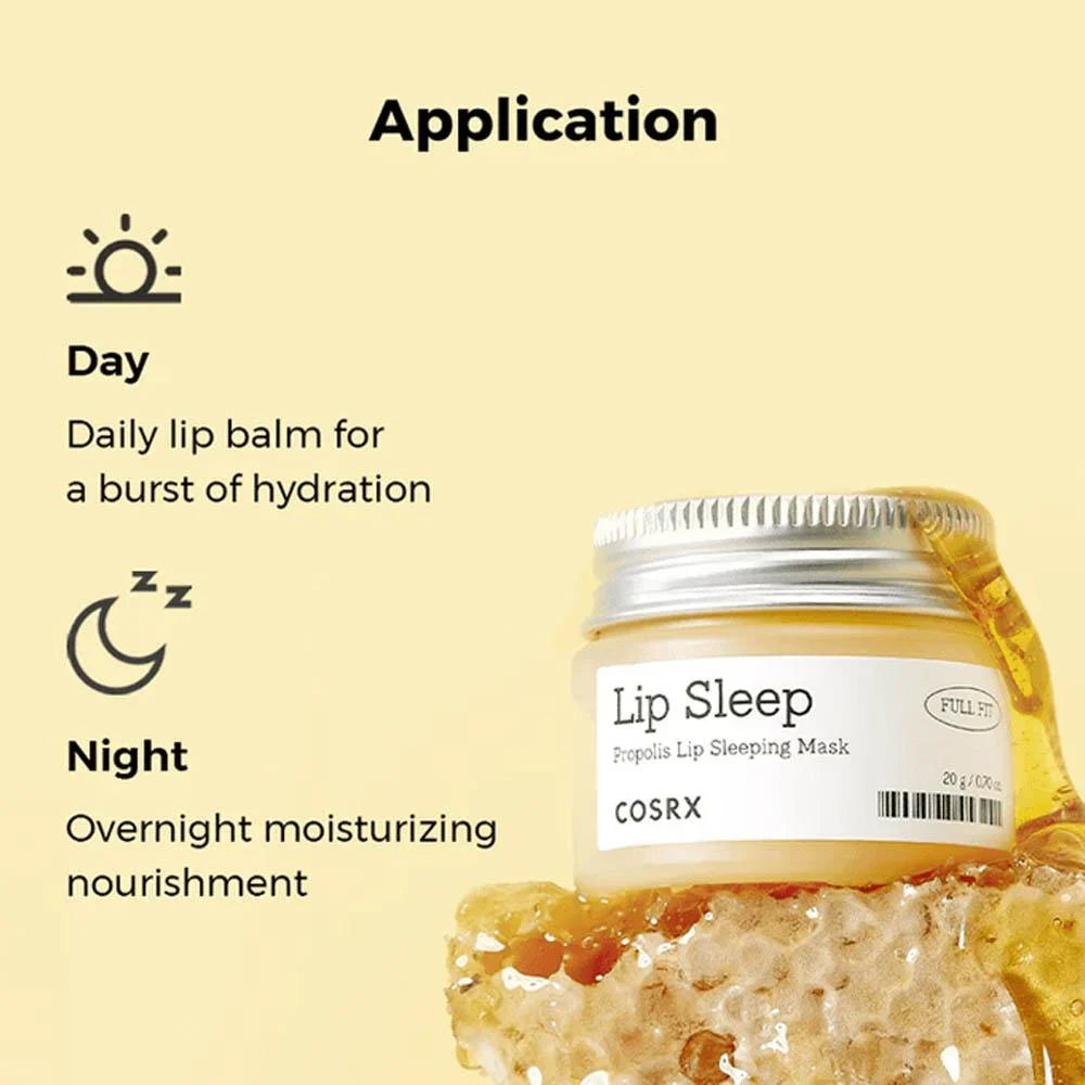 COSRX Full Fit Propolis Lip Sleeping Mask – 20g | Nourishing & Hydrating Overnight Lip Mask for Dry Lips
