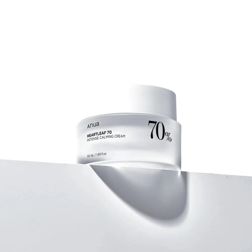 Anua Heartleaf 70% Intense Calming Cream – 50ml | Soothing & Hydrating Moisturizer for Sensitive Skin