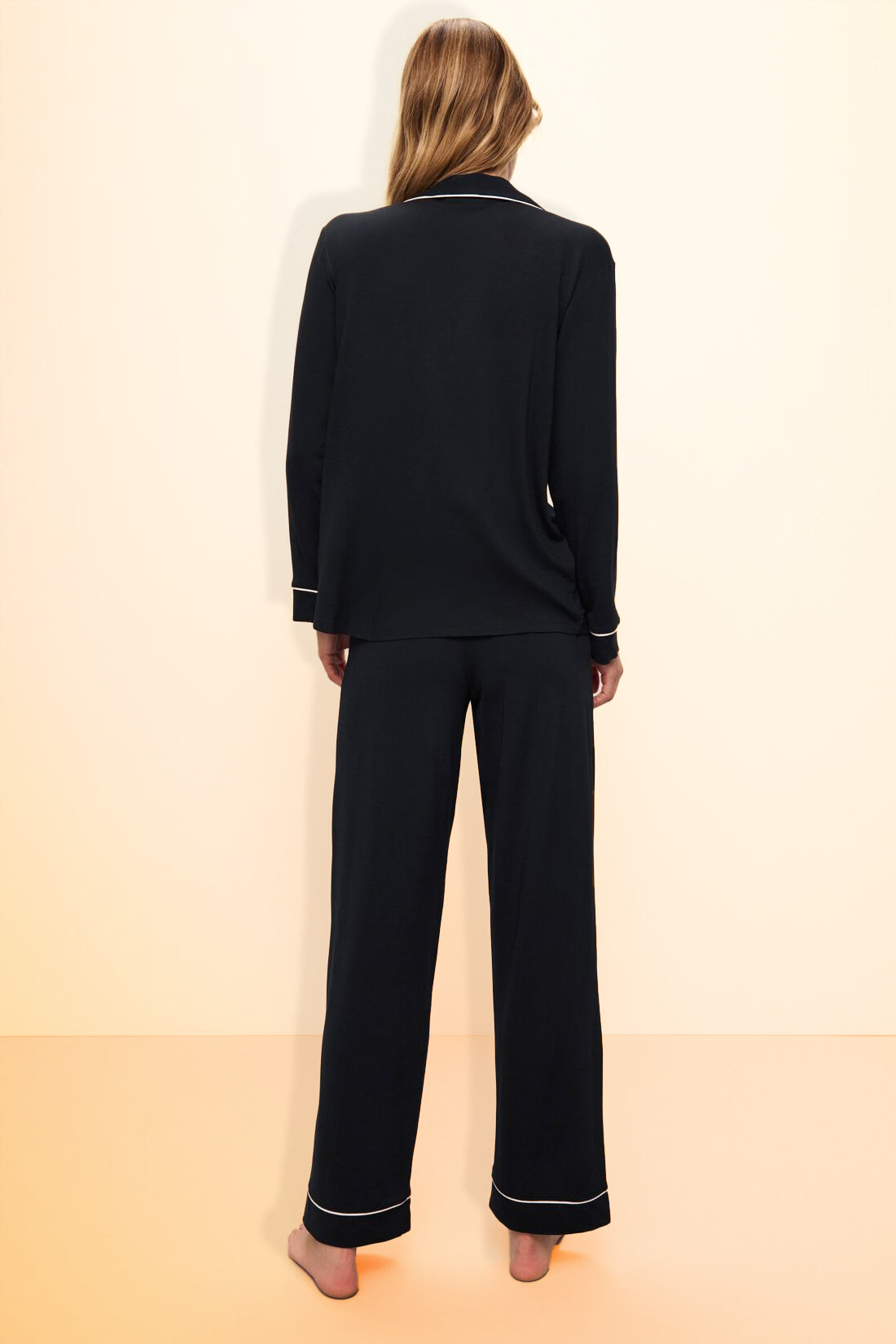Buy Florea - Solid Boski Linen PJs ~ Black in Pakistan