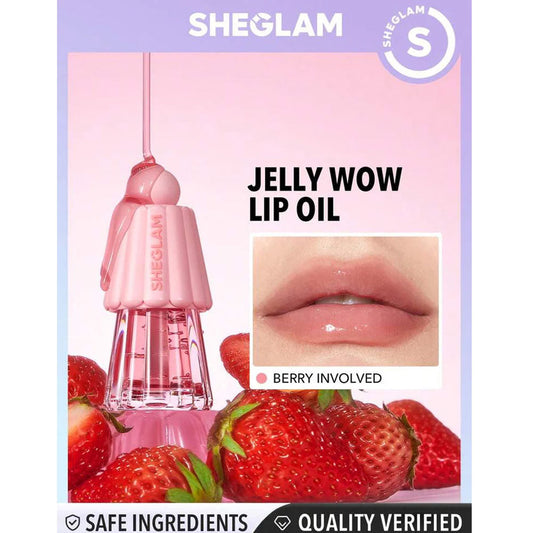 Sheglam Jelly Wow Hydrating Lip Oil - Berry Involved