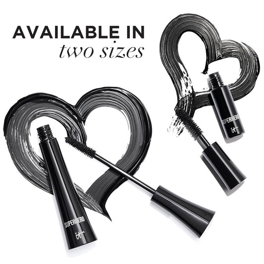 it Cosmetics Superhero Elastic Stretch Volumizing Mascara Super Black - Trave