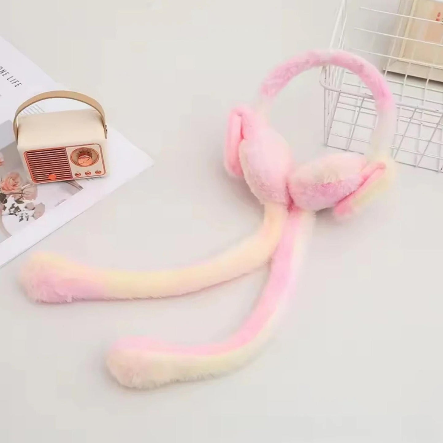 Warm Furry Ear Muffs, Colorful Rabbit Ear Covers, Cute Bunny Plush Ear Muffs, Student Ear Covers