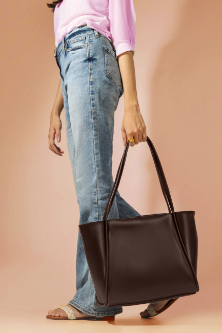 Buy The New Pyramid - Brown Tote Bag in Pakistan