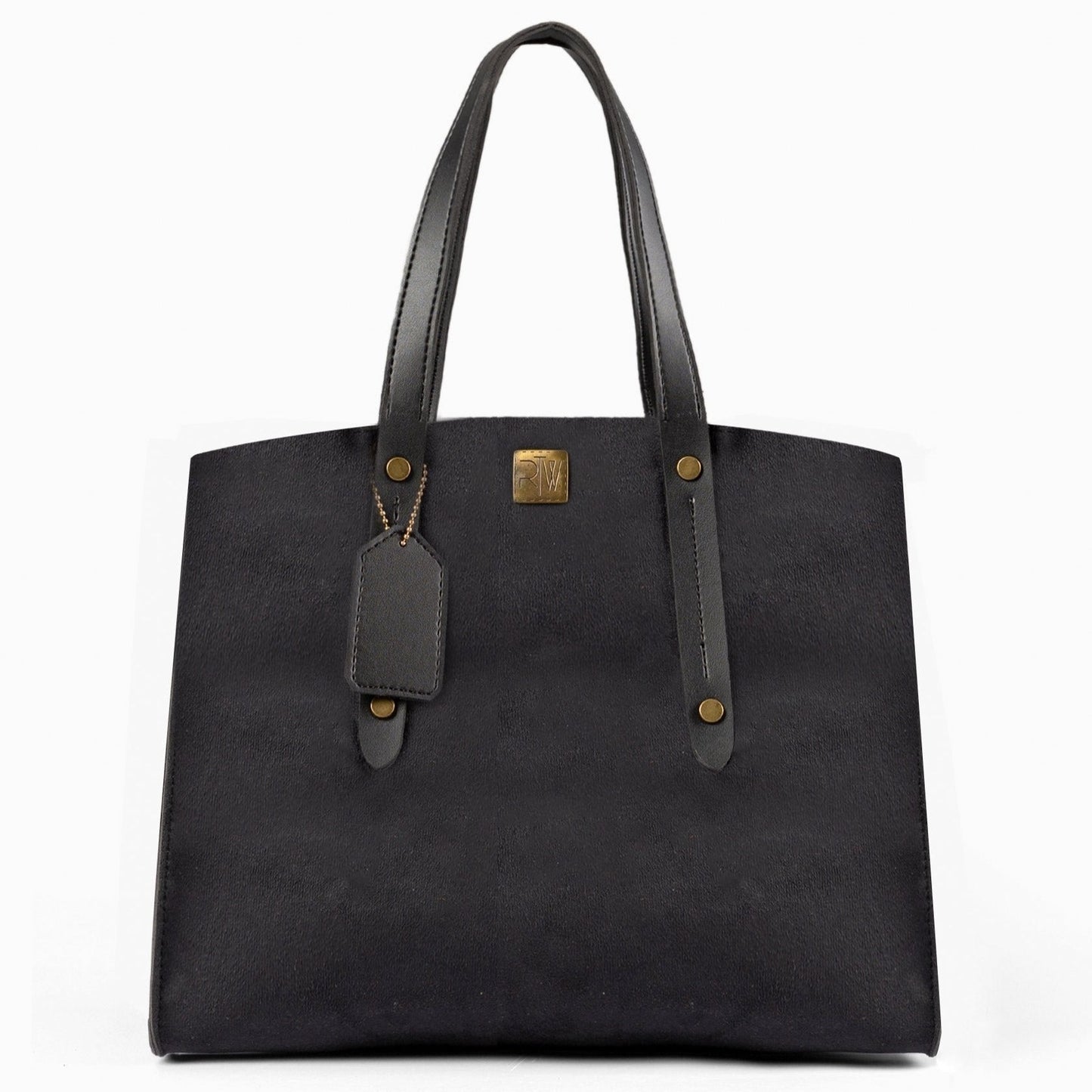 Buy Suede Multi Compartment Satchel Bag - Black in Pakistan