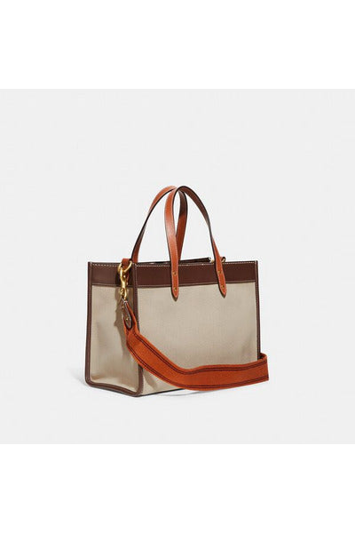 Buy Coach Field Tote 30 with Coach Badge - Dark Natural Multi in Pakistan