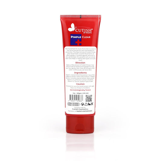 Buy Cutish Pimple Clear Facial Foam Bye Bye Pimple in Pakistan