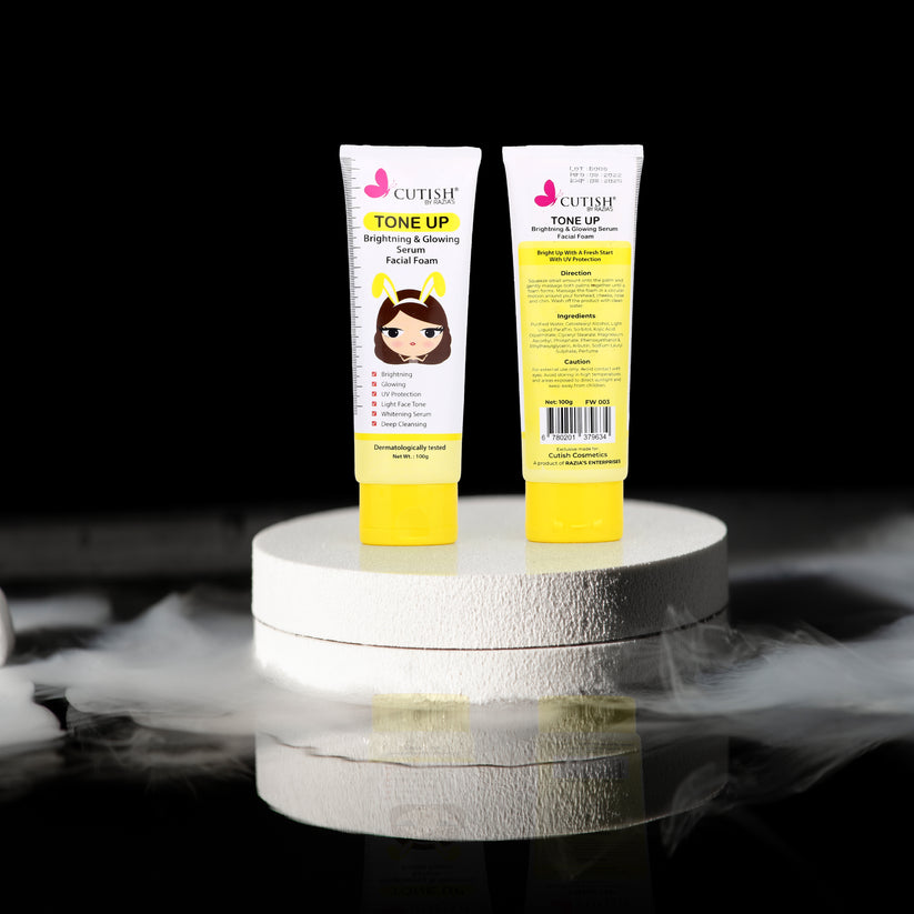 Buy Cutish Tone Up Bright & Glowing Serum Facial Foam in Pakistan