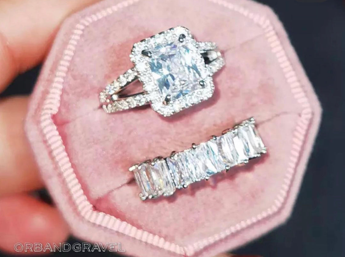 Buy Orb & Gravel Festive CZ Luxury Ringset - Size 6 US in Pakistan