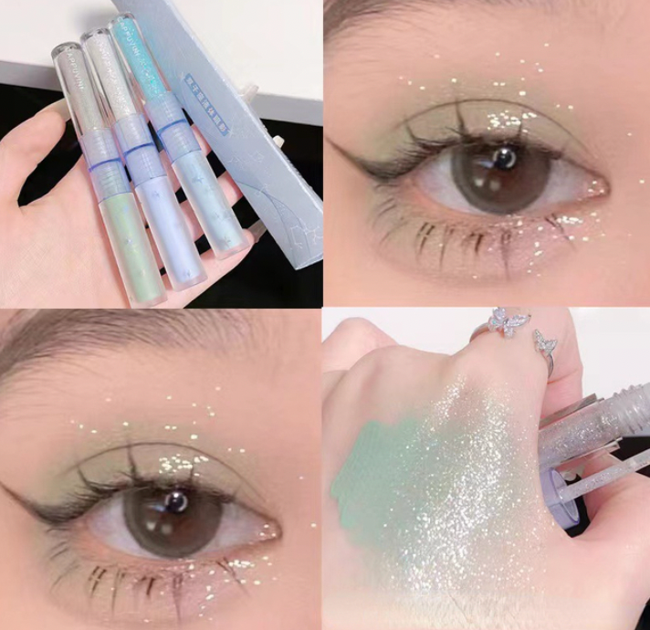 Buy Orb & Gravel 2 In 1 Glitter Eyeshadow Green in Pakistan