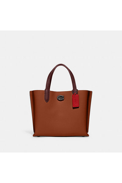 Buy Coach Willow Tote 24 - Saddle Multi in Pakistan