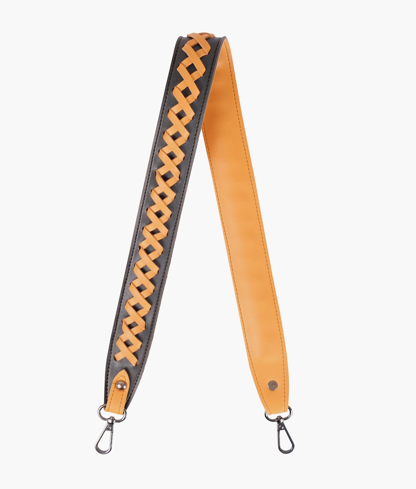 Buy Zig Zag Weave Strap Add On - Black and Mustard in Pakistan