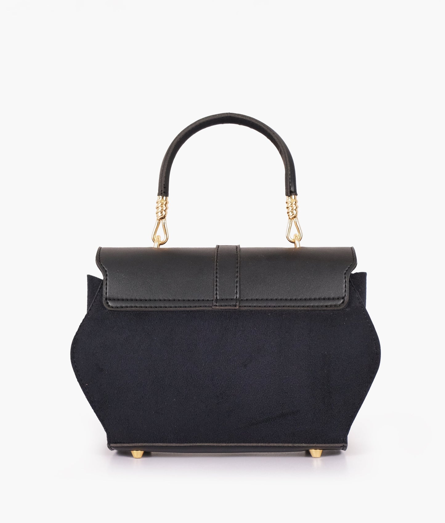 Buy Black Top-Handle Hexagon Bag in Pakistan
