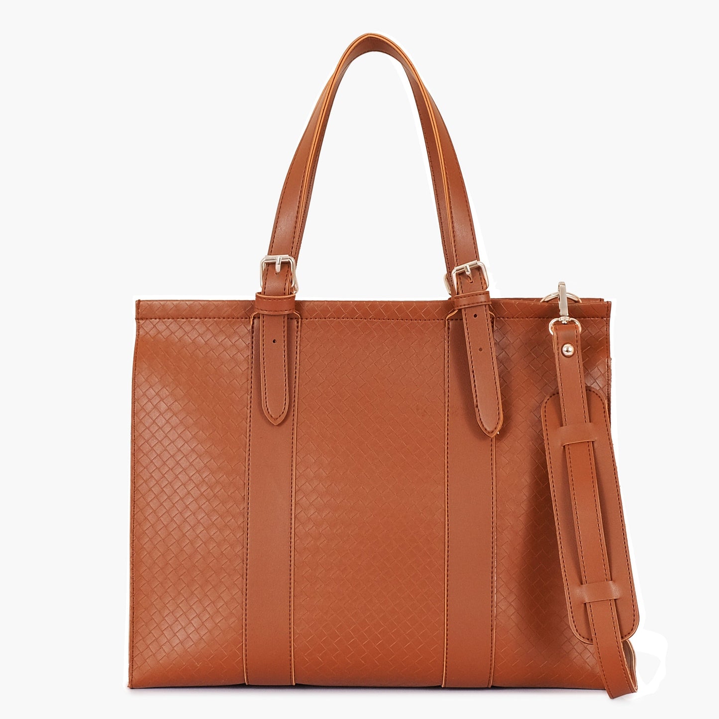 Buy Weaved Laptop Bag With Sleeve - Brown in Pakistan