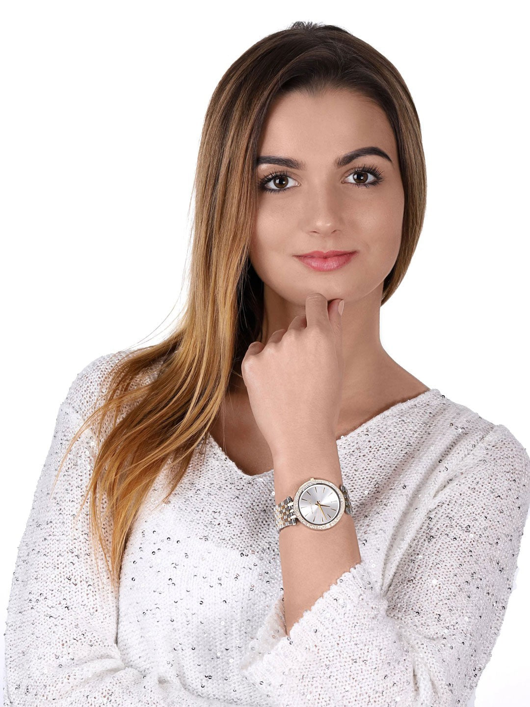 Buy Michael Kors Women’s Quartz Stainless Steel Gold Two-Tone Bracelet 39mm Watch MK3215 in Pakistan