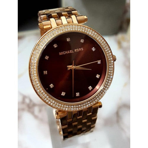 Buy Michael Kors Women’s Quartz Stainless Steel Brown Dial Watch - MK3217 in Pakistan