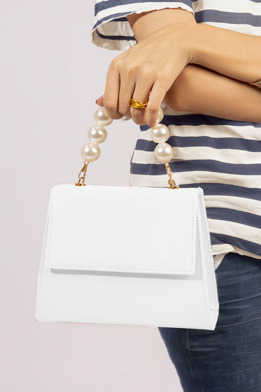 Buy Handbag Pearl Glam White in Pakistan