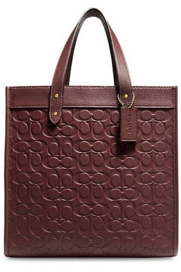 Buy Coach Signature Leather Tote 30 - Maroon in Pakistan