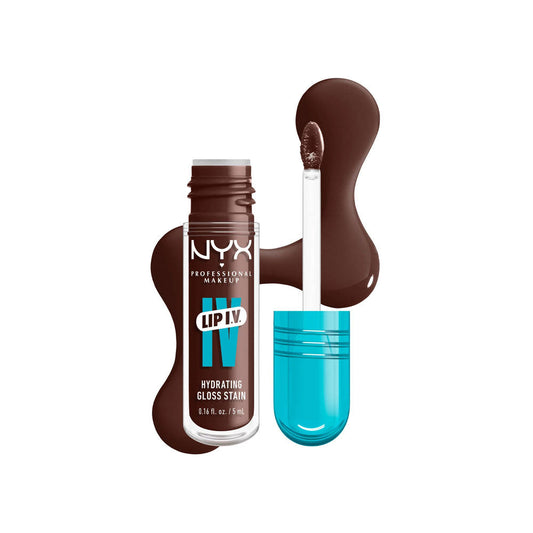 NYX- Lip I.V. Hydrating Lip Gloss Stain- 06 Espresso Soak