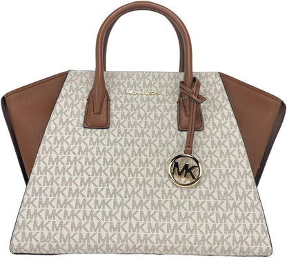 Buy Michael Kors Signature Coated Canvas and Leather Avril Satchel Bag Large in Pakistan