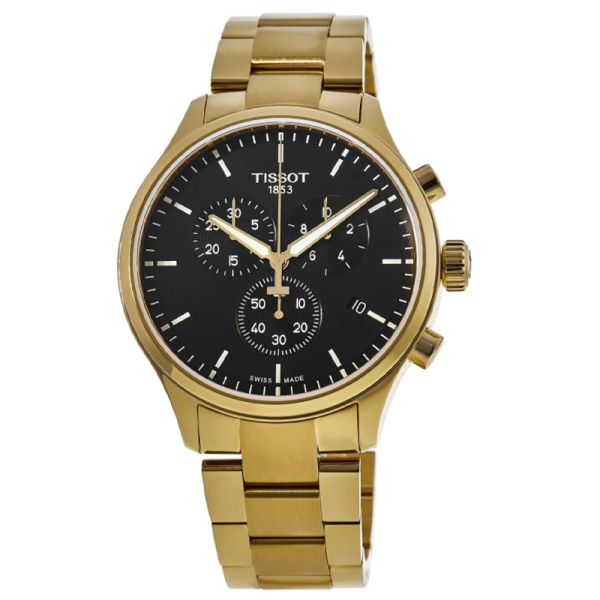 Buy Tissot Men’s Quartz Swiss-Made Gold Stainless Steel Black Dial 45mm Watch T116.617.33.051.00 in Pakistan
