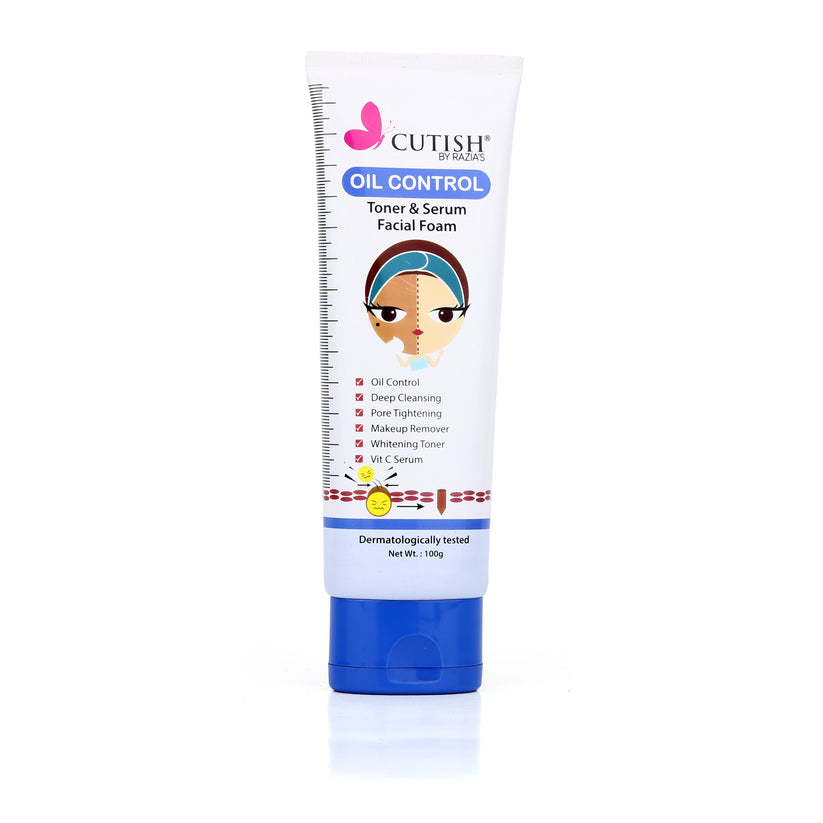 Buy Cutish Oil Control Toner & Serum Facial Foam in Pakistan