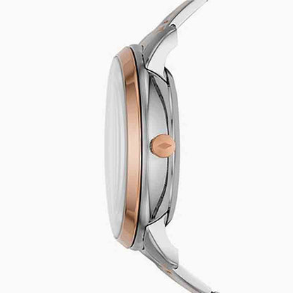 Buy Fossil Men's Automatic Two-tone Stainless Steel White Skeleton Dial 44mm Watch ME3196 in Pakistan