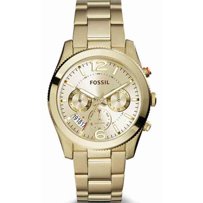 Buy Perfect Boyfriend Gold Dial Gold Steel Strap Watch For Women in Pakistan