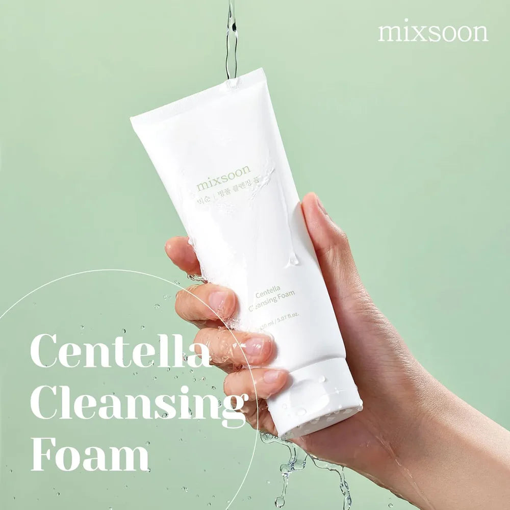 Mixsoon Centella Cleansing Foam – 150ml | Soothing, Hydrating & Deep Pore Facial Cleanser