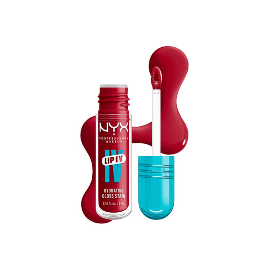 NYX- Lip I.V. Hydrating Lip Gloss Stain- 11 Red Y  Set Wet