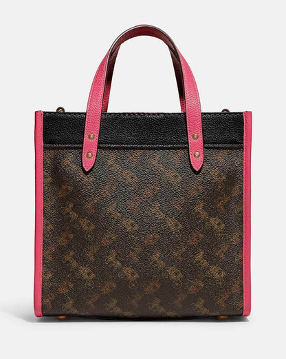 Buy Coach Field Tote In Signature Canvas With Horse And Carriage Print Bag Small in Pakistan