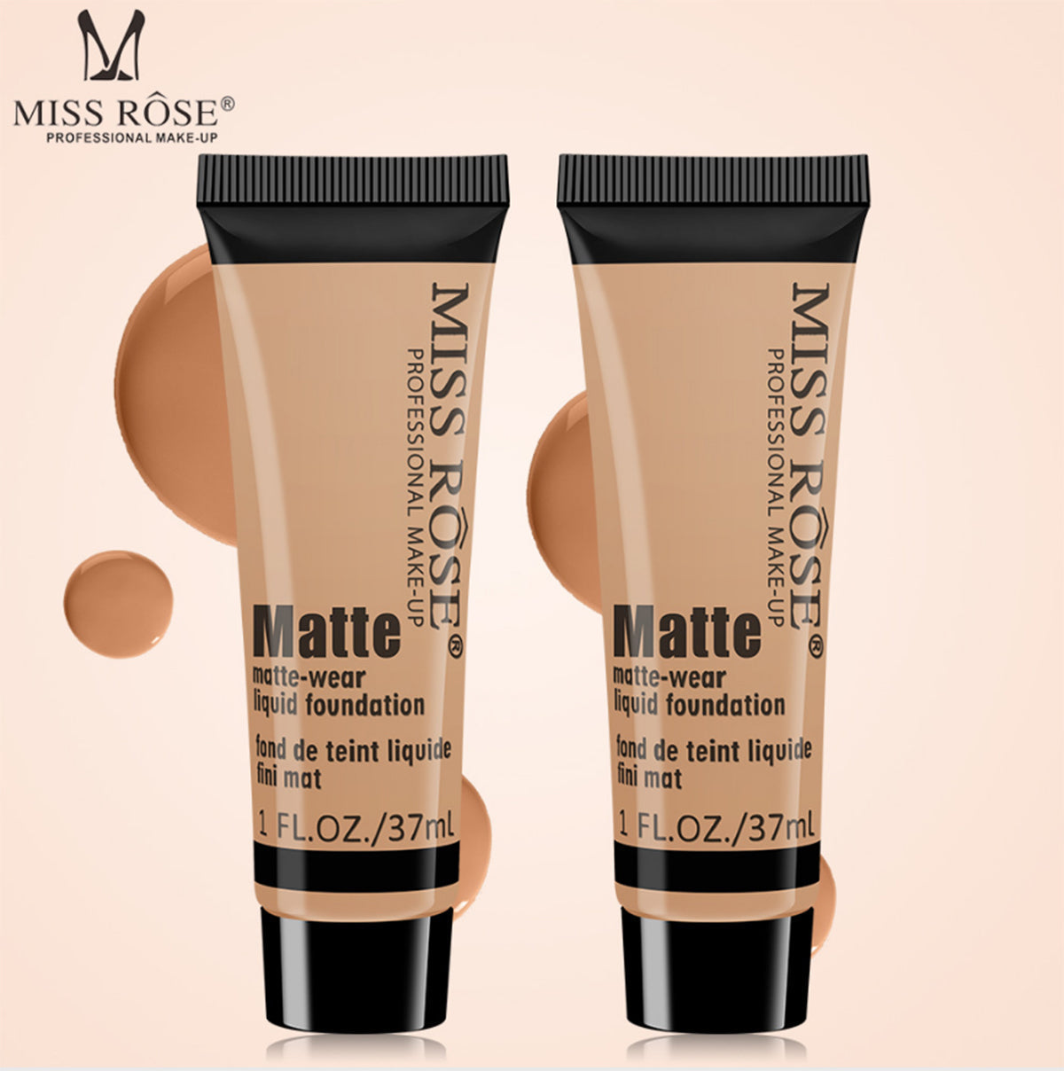 Buy Miss Rose Concealer Matte Foundation & Pearl Primer 3 Pcs Set 22 - Ml in Pakistan