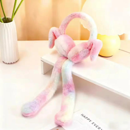 Warm Furry Ear Muffs, Colorful Rabbit Ear Covers, Cute Bunny Plush Ear Muffs, Student Ear Covers