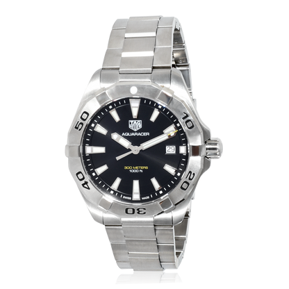 Buy Tag Heuer Aquaracer Black Dial Silver Steel Strap Watch for Men - WBD1110.BA0928 in Pakistan
