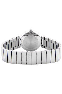 Buy Gucci Women's Swiss Made Quartz Silver Stainless Steel Black Dial 29mm Watch YA133502 in Pakistan