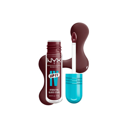 NYX- Lip I.V. Hydrating Lip Gloss Stain- 14 Mauve N Miost