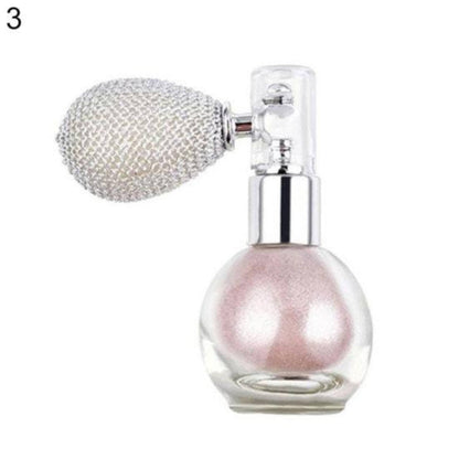 Highlighter Powder Spray. Brightening Glitter Powder Spray. Shimmer Sparkle Powder for Face Body Highlight Makeup Party Comestic