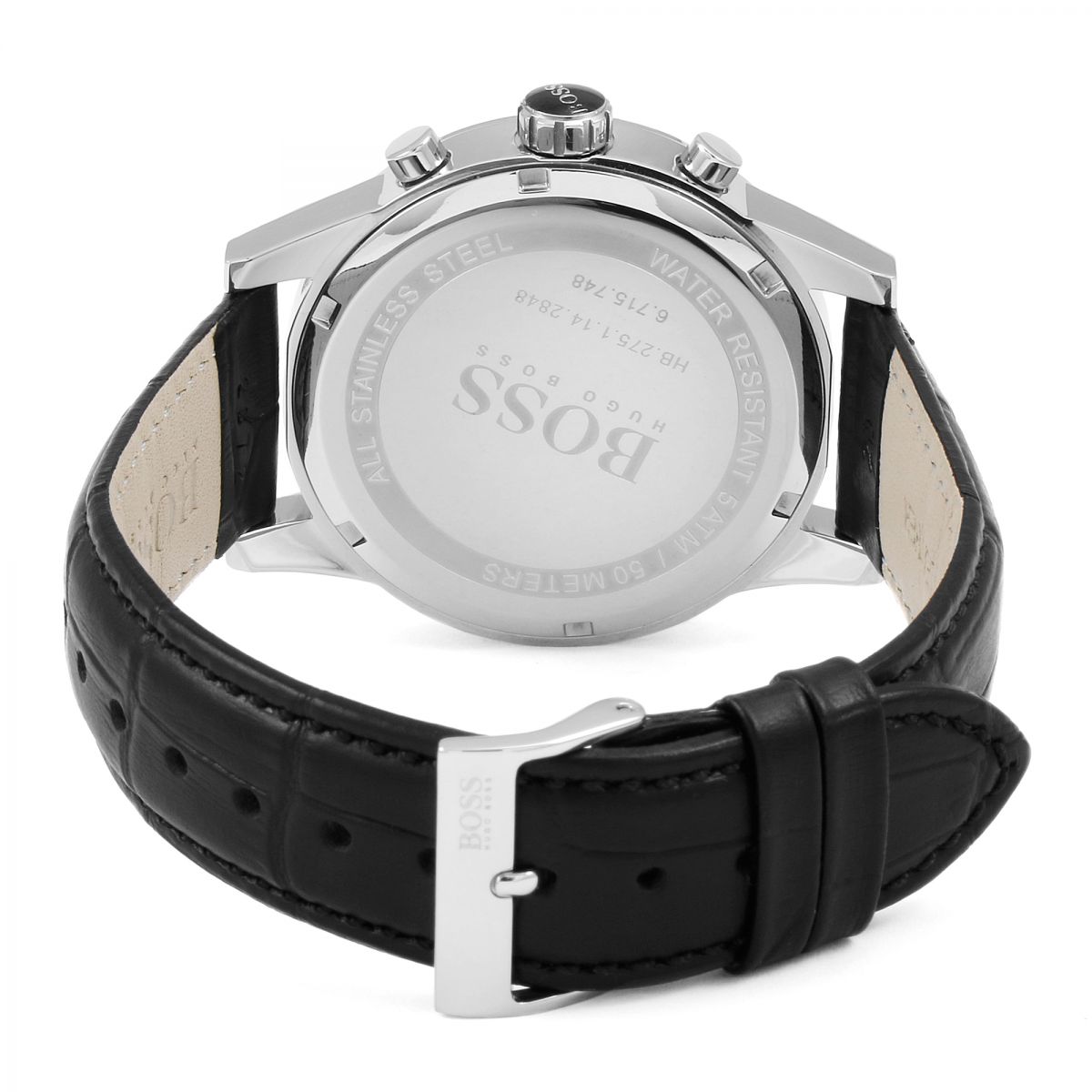 Buy Hugo Boss Grand Corporal Blue Dial Brown Leather Strap Watch for Men - 1513639 in Pakistan