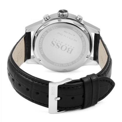 Buy Hugo Boss Grand Corporal Blue Dial Brown Leather Strap Watch for Men - 1513639 in Pakistan