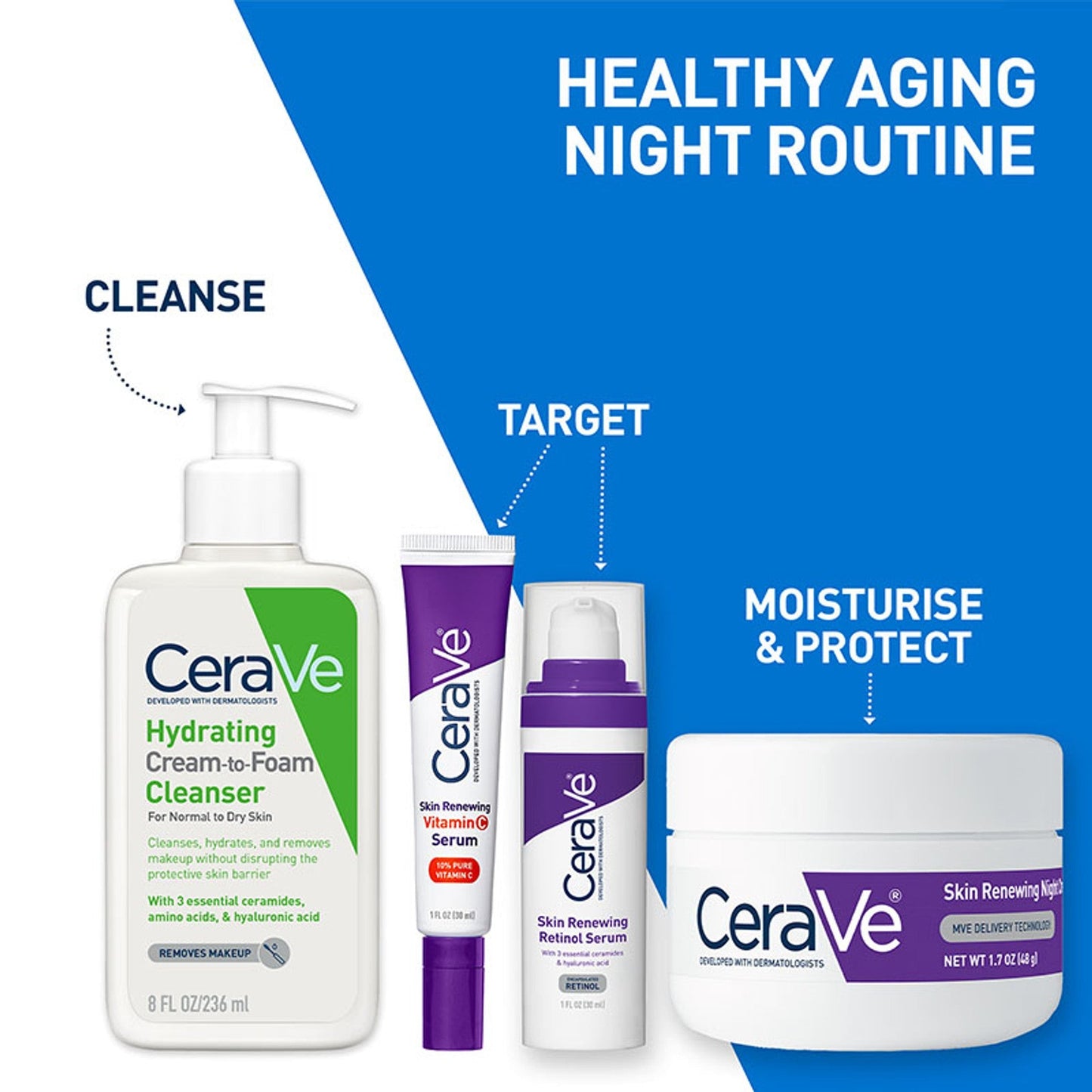 CeraVe Skin Renewing Vitamin C Tube Serum, 30ml