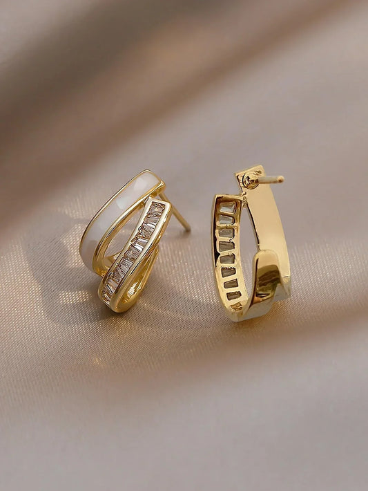Buy Shein Zircon Decor Earrings in Pakistan