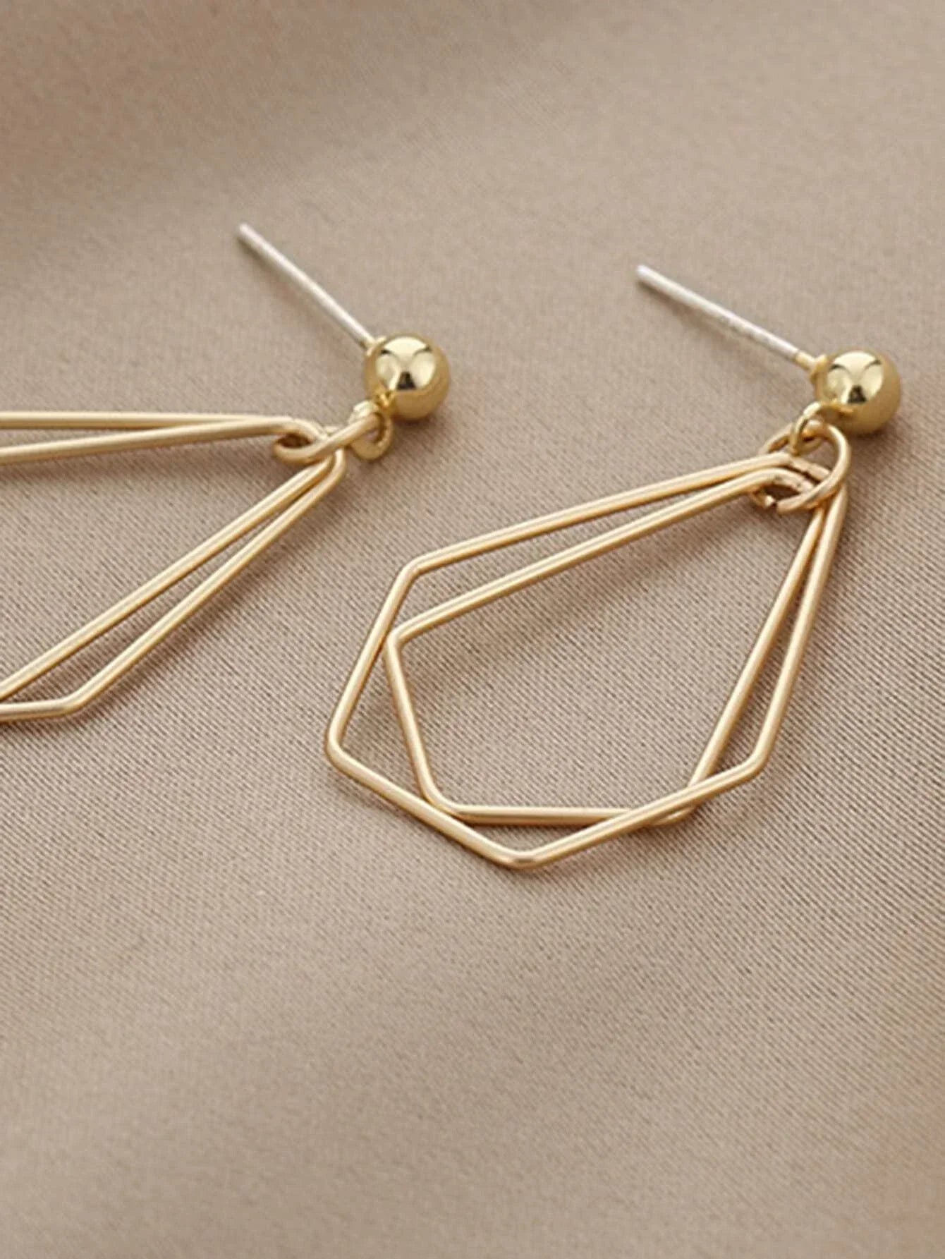Buy Shein Hollow Out Geo Drop Earrings in Pakistan