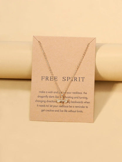 Buy Shein Dragonfly Pendant Necklace in Pakistan