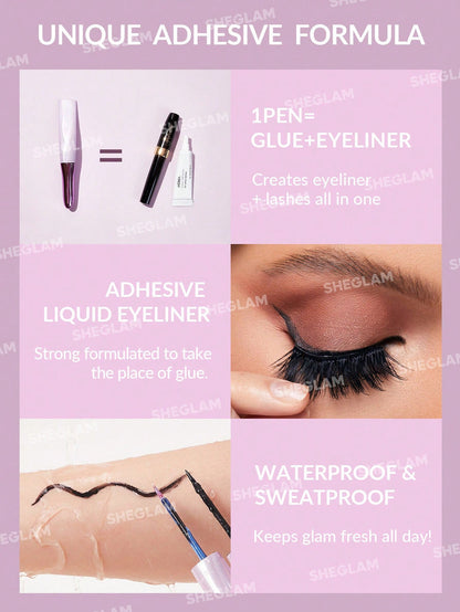 Buy Sheglam All Eyes On You Lash & Glue Liner Set - Black in Pakistan
